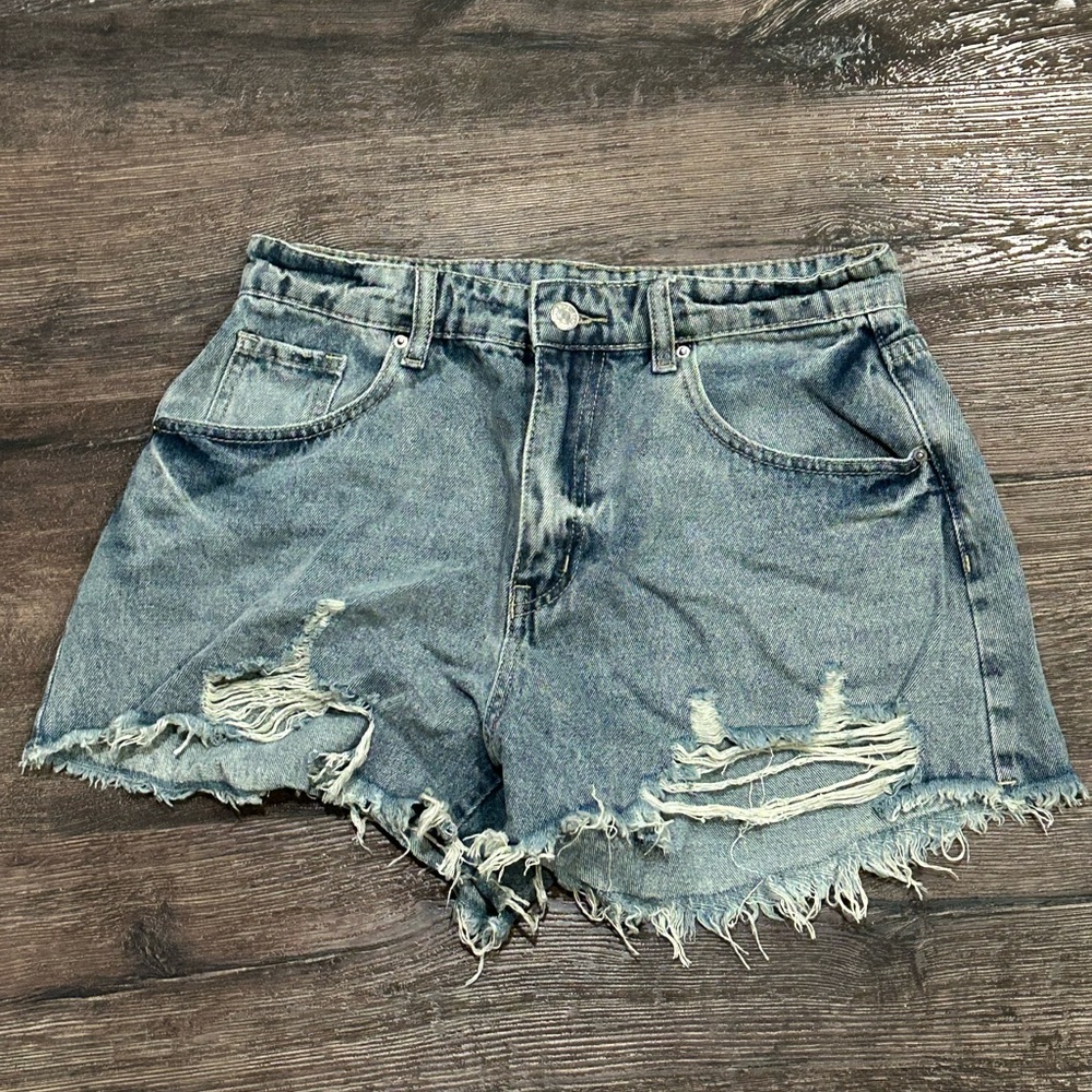 Distressed Denim Women's Shorts